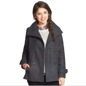 Thread & Supply • Grey Double-Breasted Pea Coat